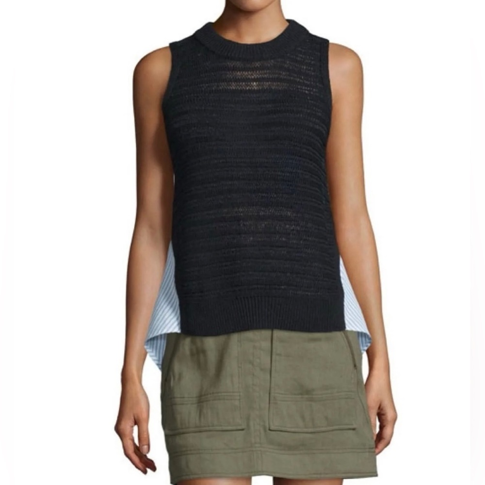 VERONICA BEARD SOUTH BEACH SLEEVELESS SWEATER size S pre-owned